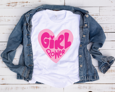 Girl Power Heart/ Transfer