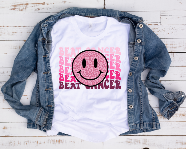 Beat Cancer Smiley Face/Transfer