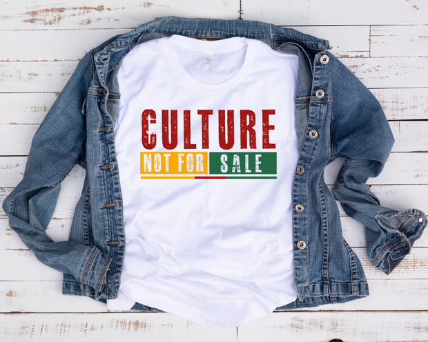 Culture Not For Sale/ Transfer