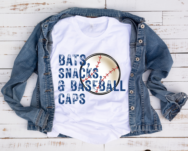 Bats, Snack, and Baseball Caps / Transfers
