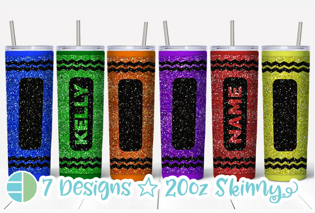 Crayon 20oz Tumbler Designs