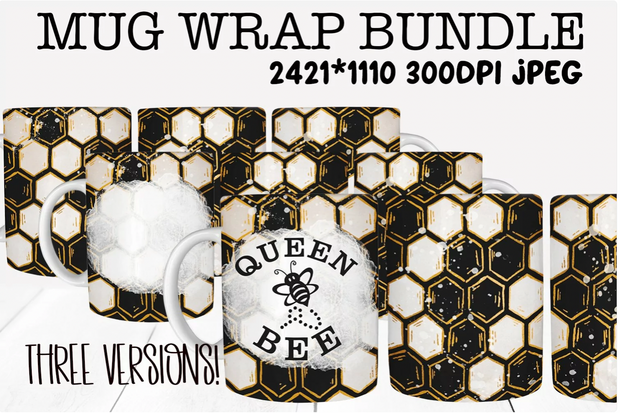 Queen Bee Tumbler & Mug Designs