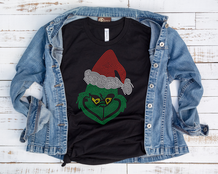 The Grinch Rhinestone Transfer-Adult Sized