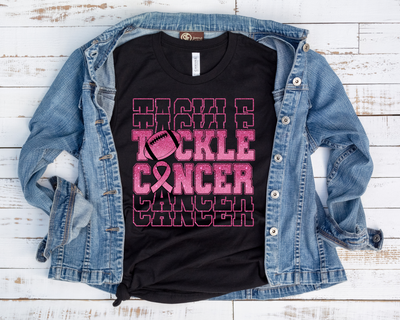 Tackle Cancer Faux Glitter/Transfer