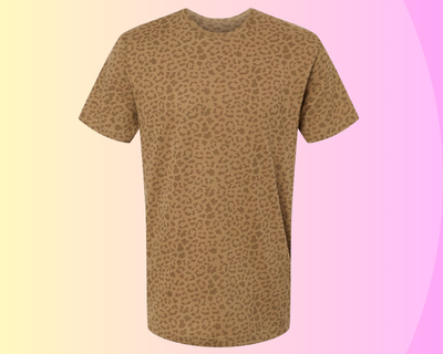 Tan/Brown Leopard Blank Apparel