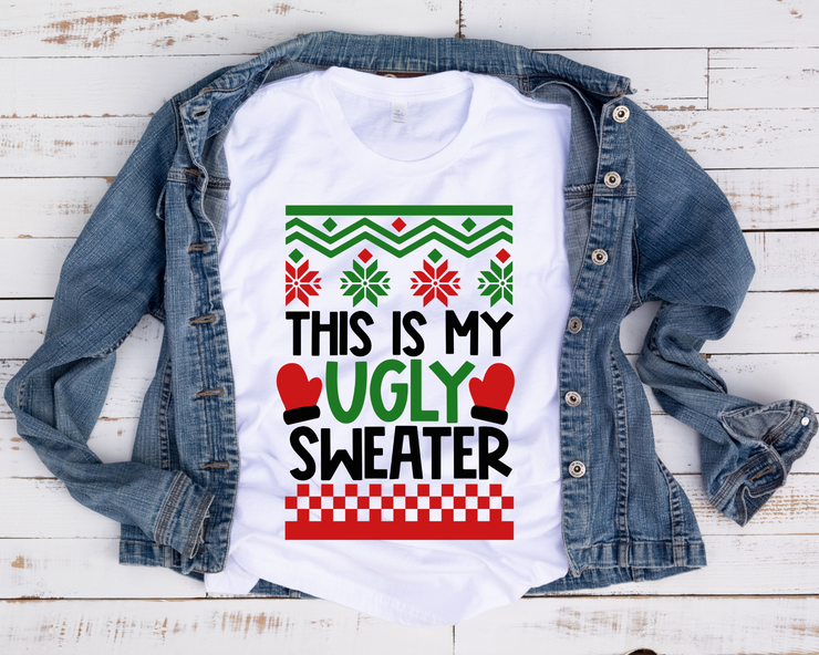 Ugly Christmas Sweaters (12 Designs)/ Transfer