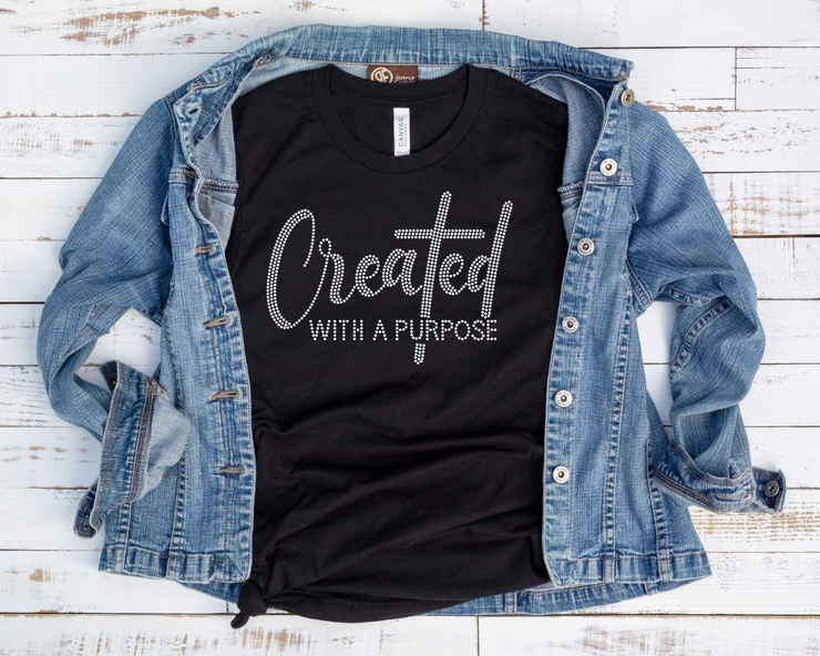 Created With A Purpose Rhinestone Transfer-Adult Sized