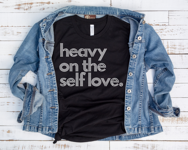 Self Love Rhinestone Transfer-Adult Sized