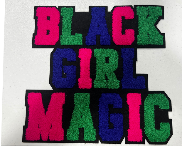 Black Girl Magic Chenille Patch