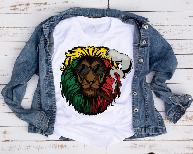 Rasta Lion w/Smoke / Transfer