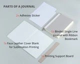 Faux Leather 8x6 (A5) Sublimation Journal