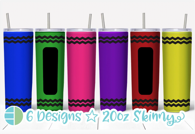 Crayon 20oz Tumbler Designs