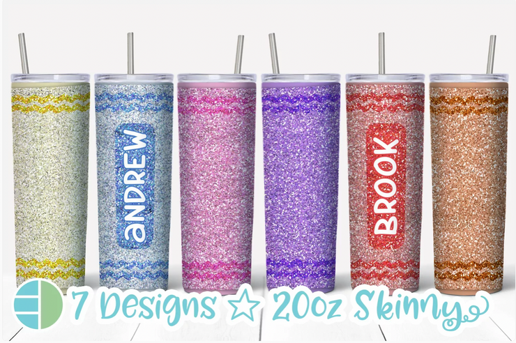 Crayon 20oz Tumbler Designs