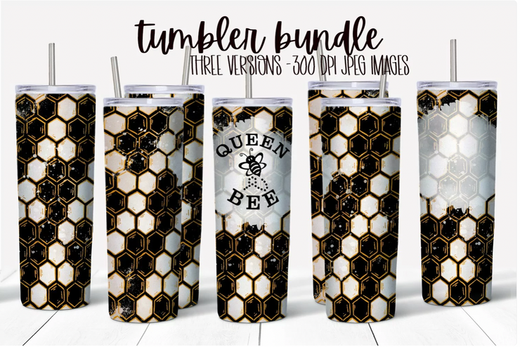 Queen Bee Tumbler & Mug Designs